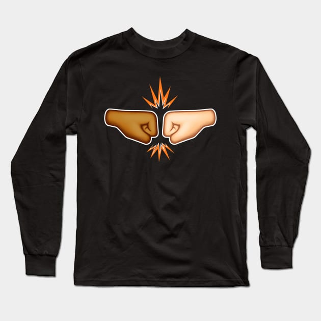 Fist Bump Long Sleeve T-Shirt by mrpsycho